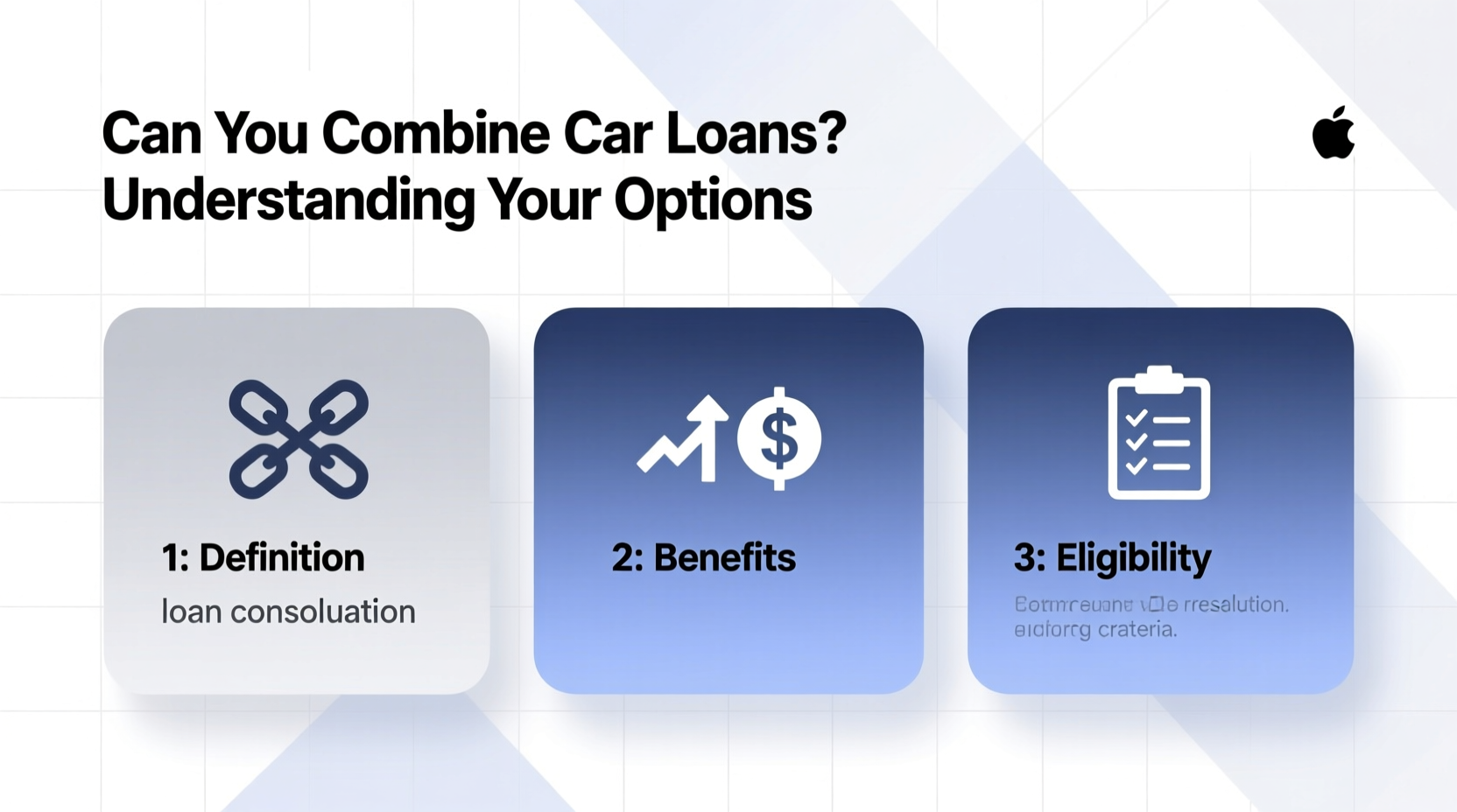 can you combine car loans