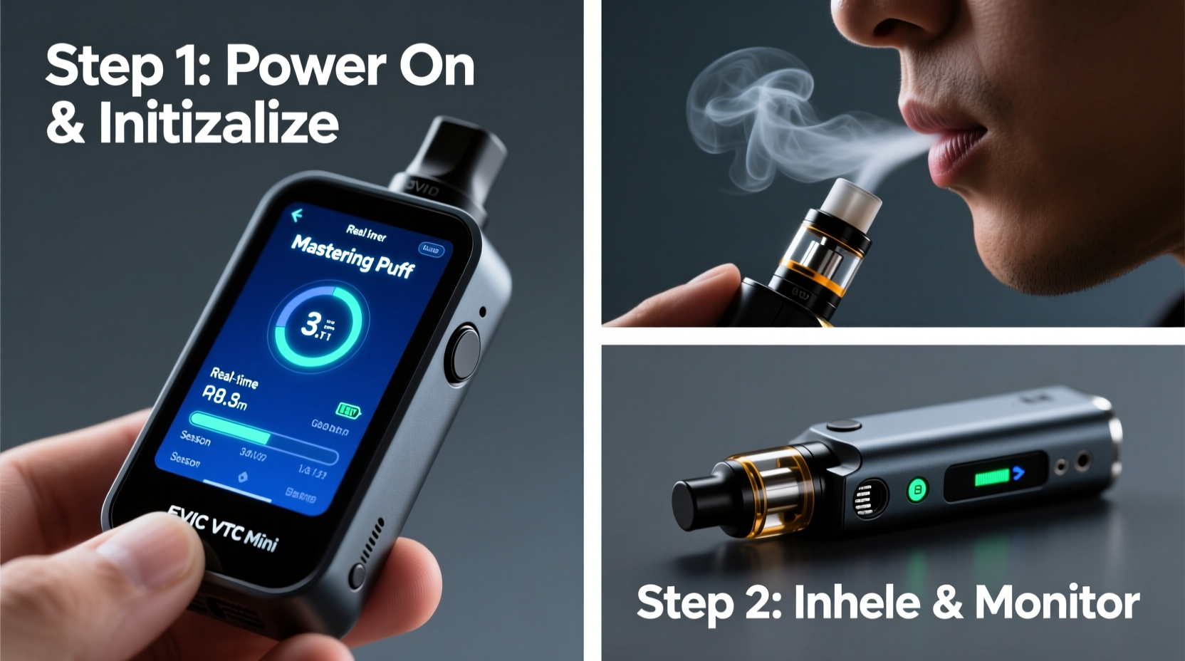 mastering puff display on your evic vtc mini a step by step guide