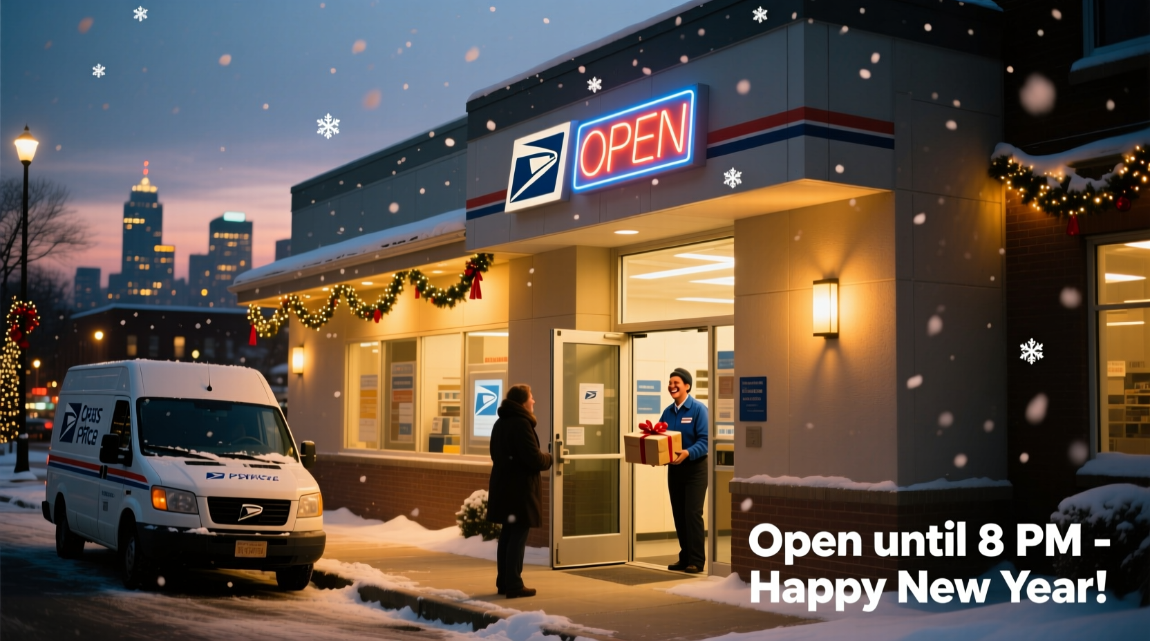 Is the Post Office Open on New Year's Eve?, image size:1664x928