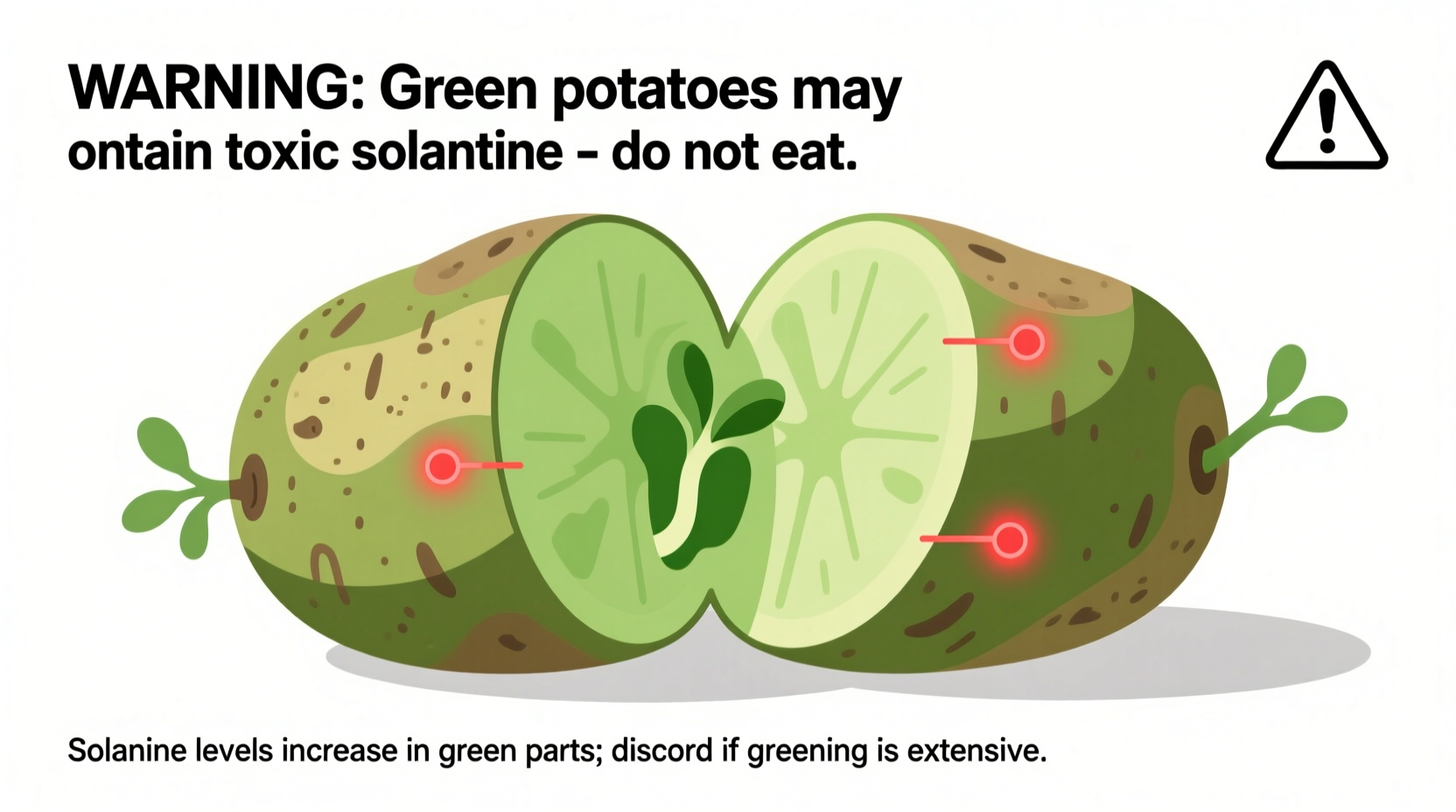 is it safe to eat a green potato