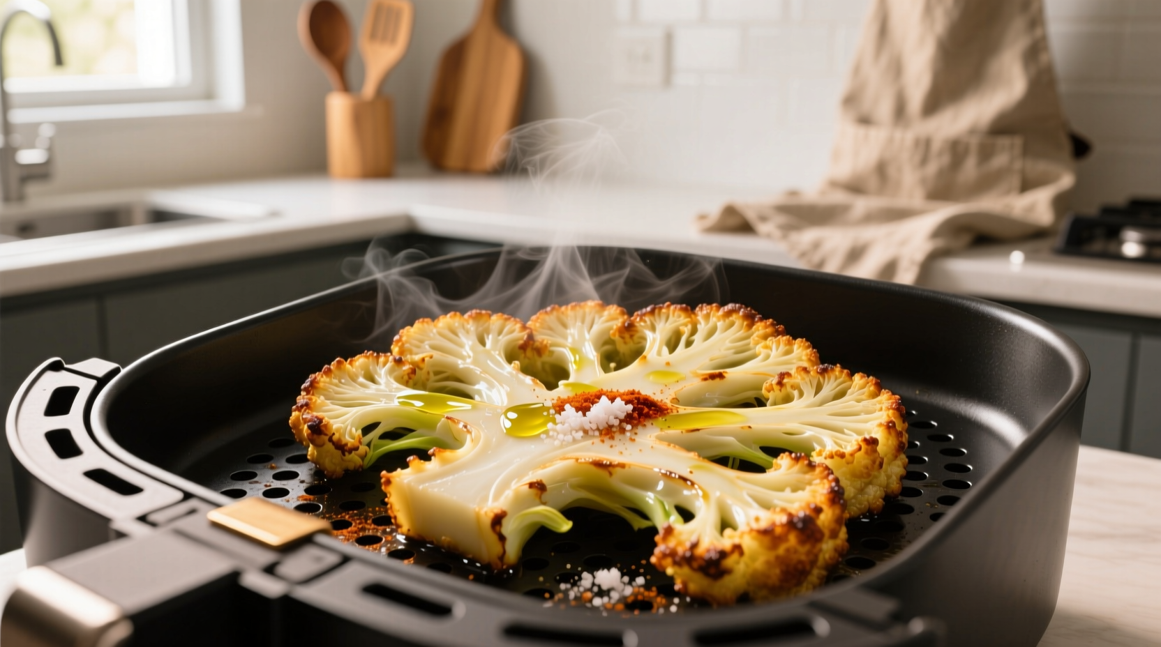 air fryer cauliflower steaks