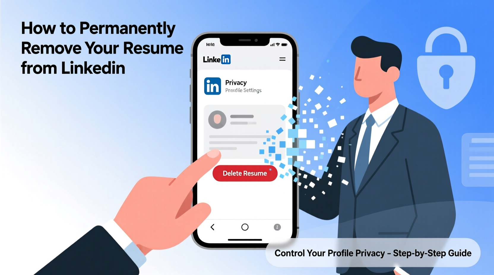 how to permanently remove your resume from linkedin and control your profile privacy