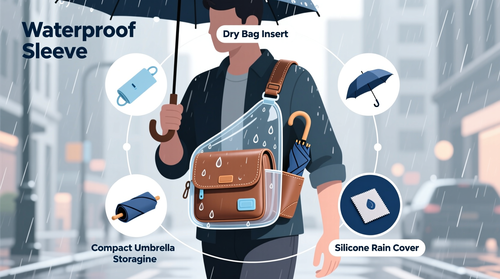 practical tips to shield your chest bag from rain and moisture damage