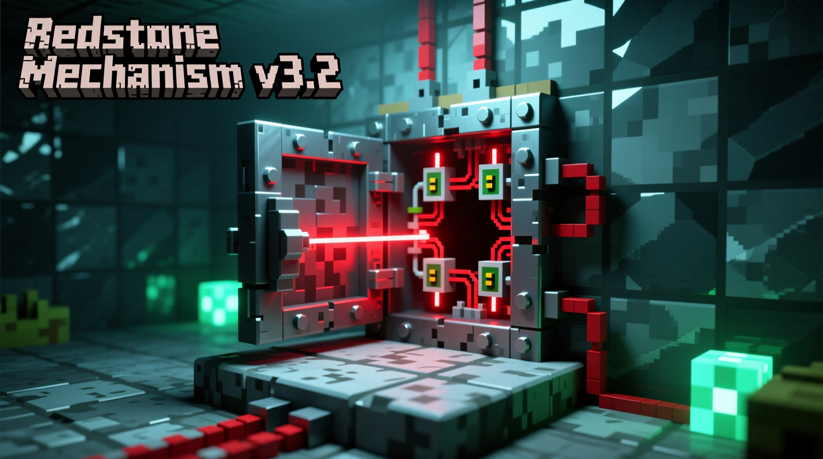 Iron trapdoor used in Minecraft redstone contraption