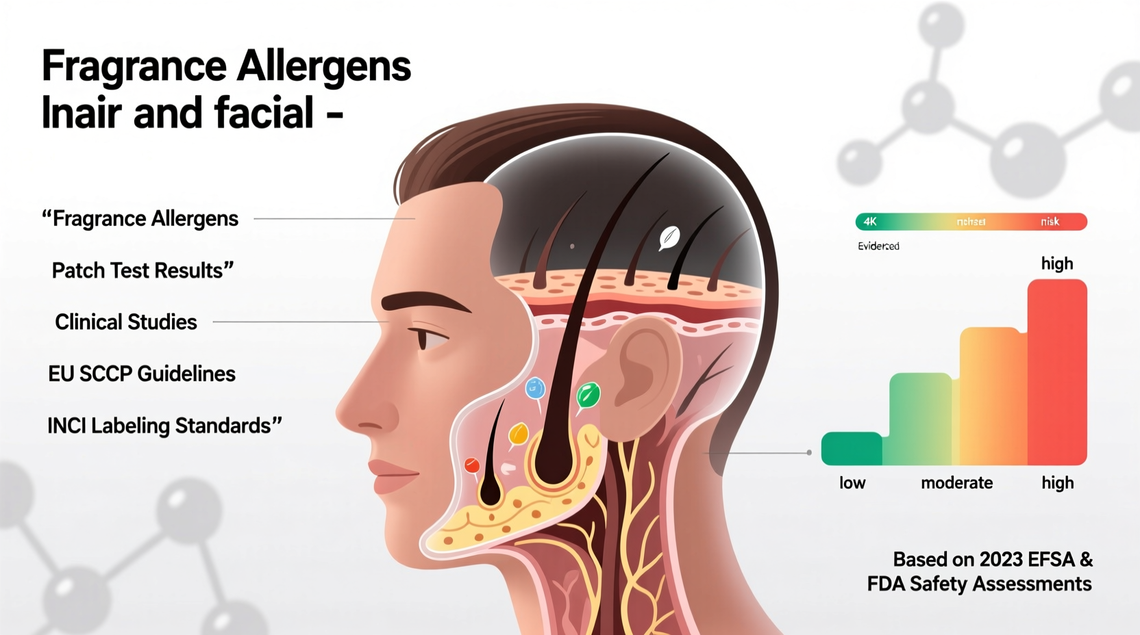 fragrance on hair face safety