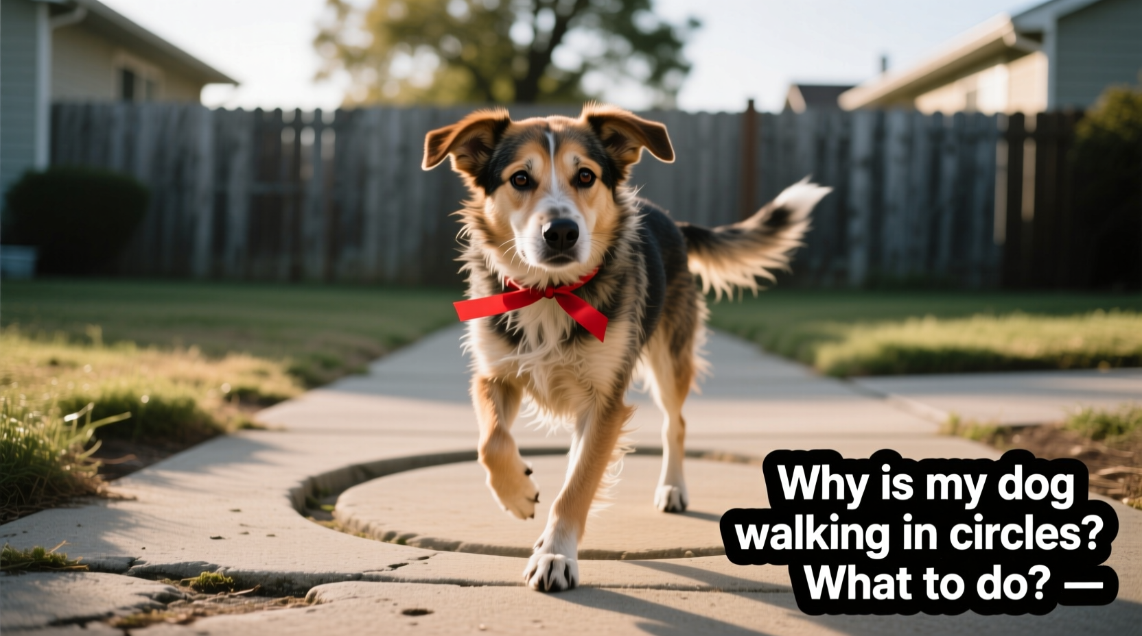 why is my dog walking in circles causes what to do