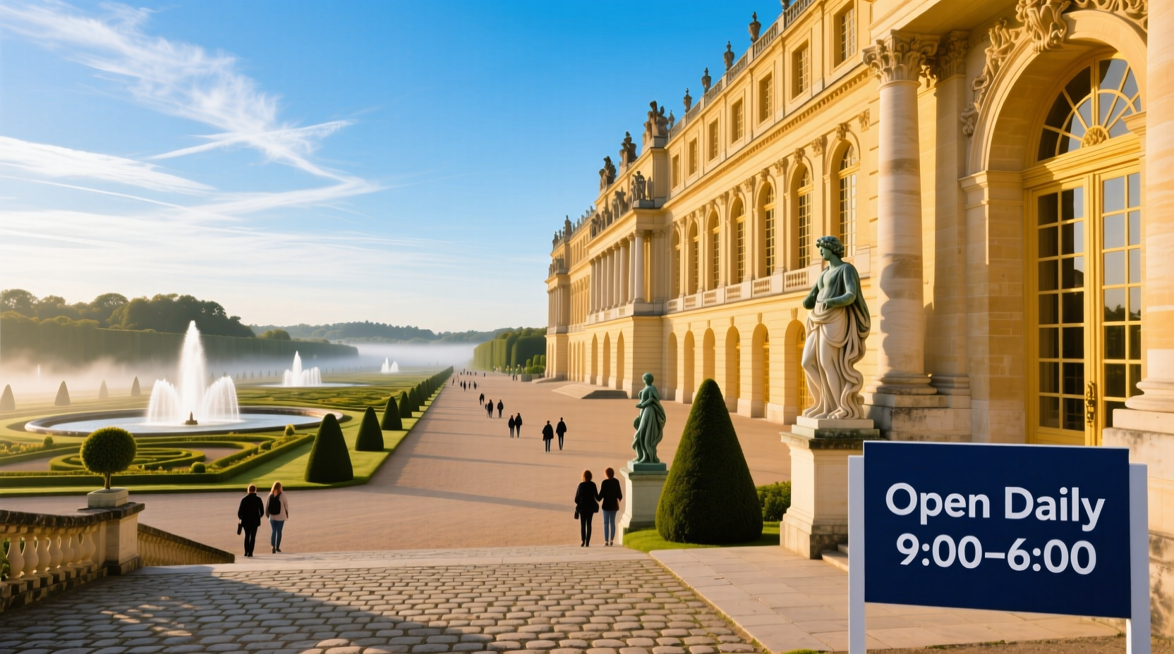 is the palace of versailles open on sundays