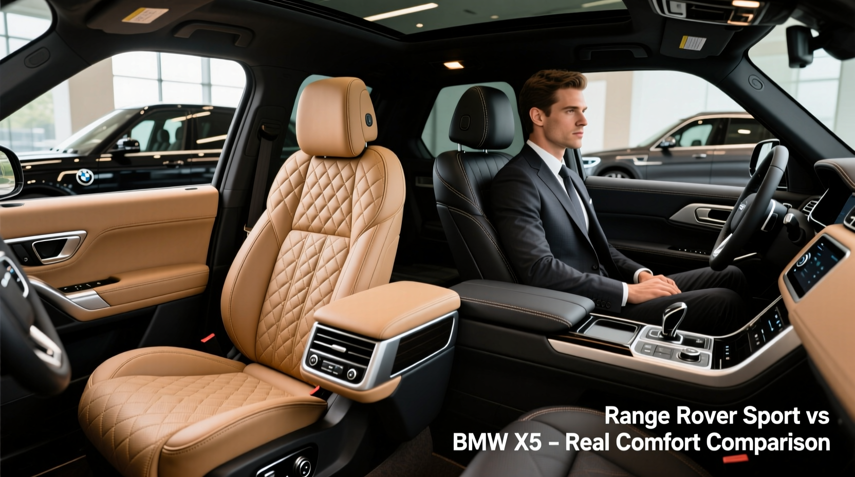 range rover sport vs bmw x5 seats