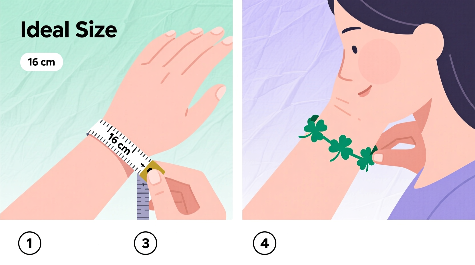 perfect wrist measurement tips for clover bracelets a step by step guide