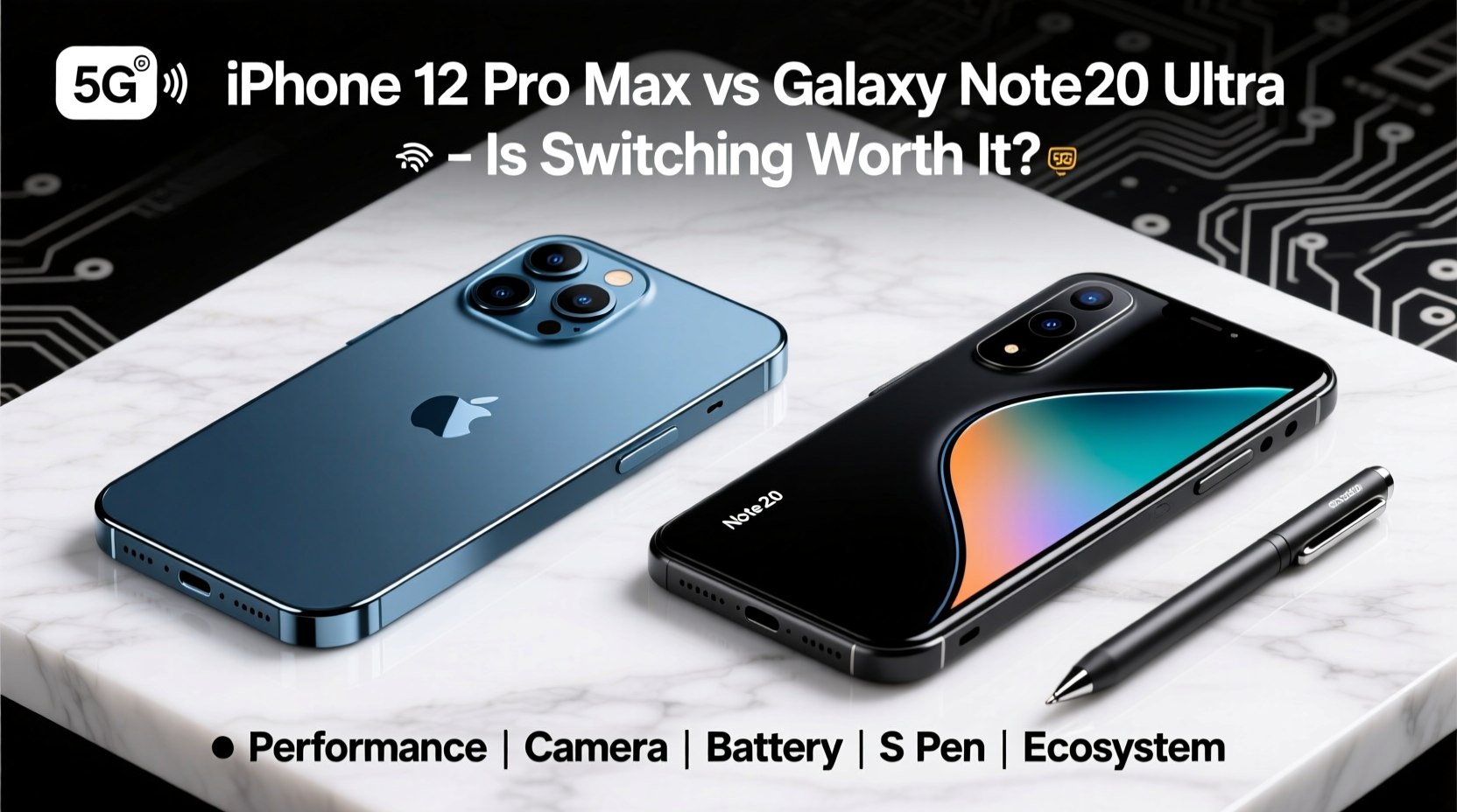 iphone 12 pro max vs galaxy note 20 ultra if youre switching is it really worth it