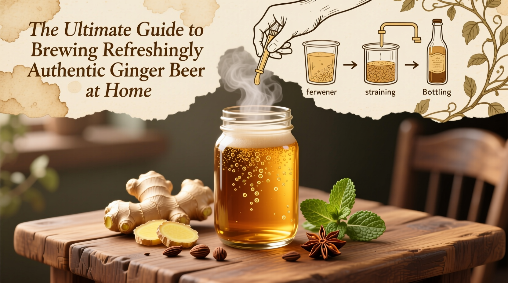 the ultimate guide to brewing refreshingly authentic ginger beer at home