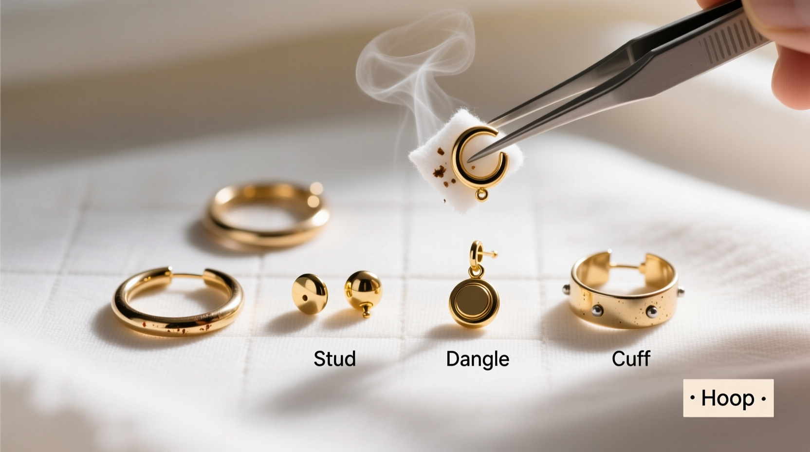 how to clean earrings