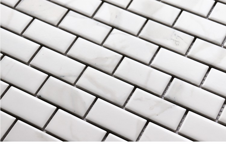 300X300mm Size Interior Decoration Ceramic Mosaic Tile with Marble White Color