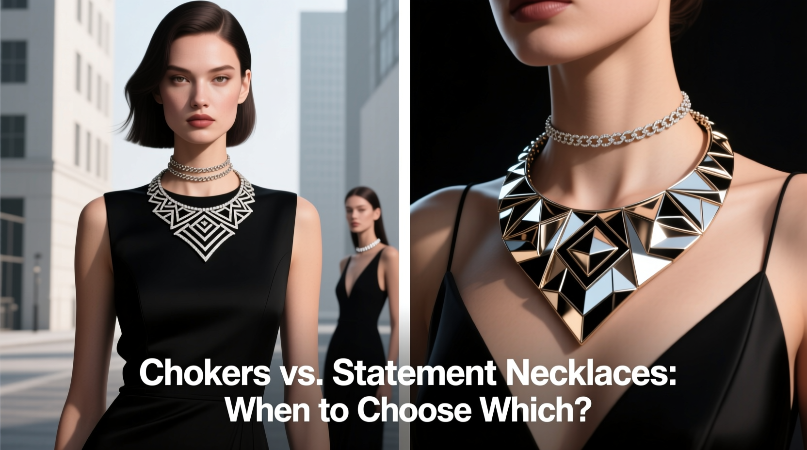 are chokers out when to choose a statement necklace over a choker