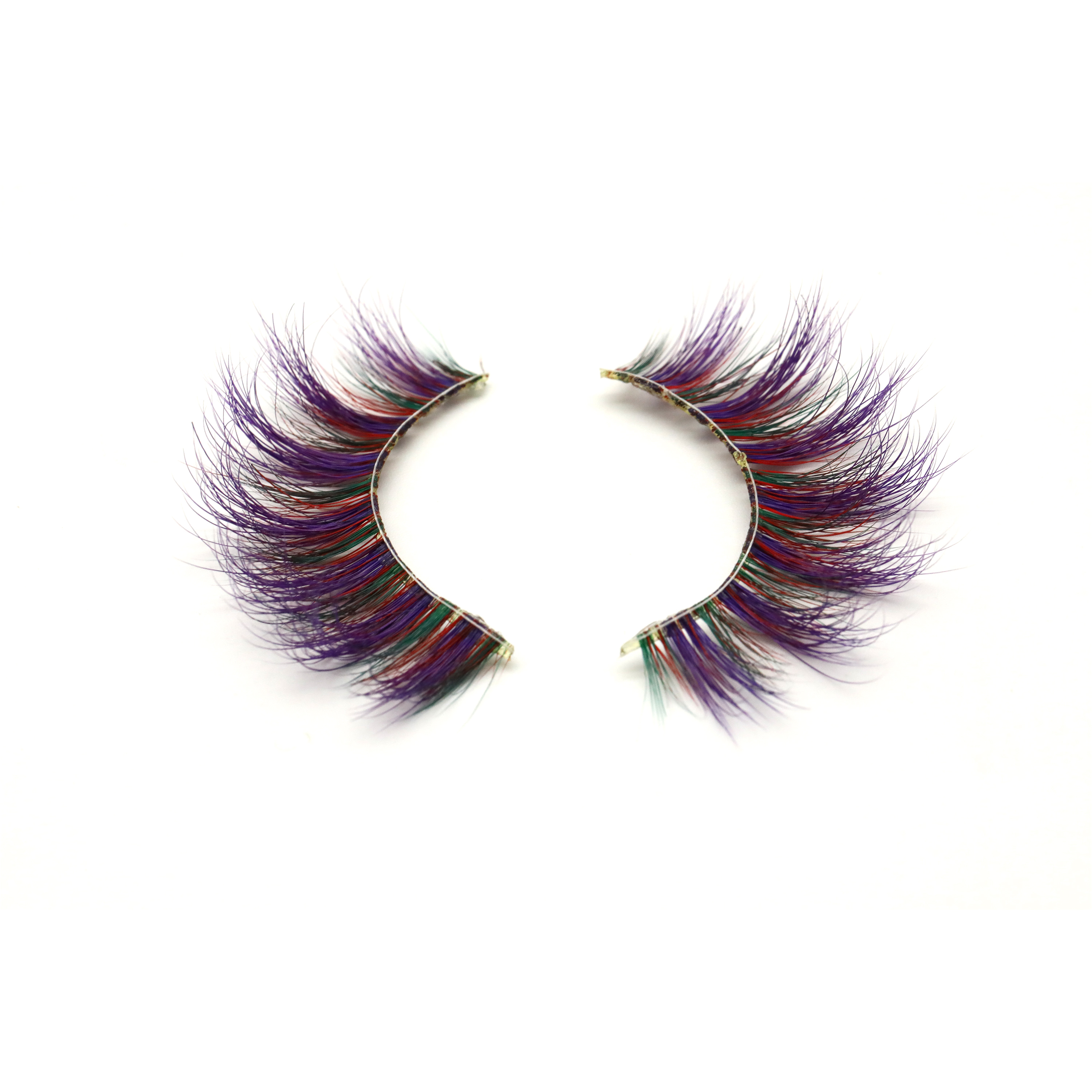 自定义标志彩色假睫毛 3d 残酷免费水貂睫毛供应商