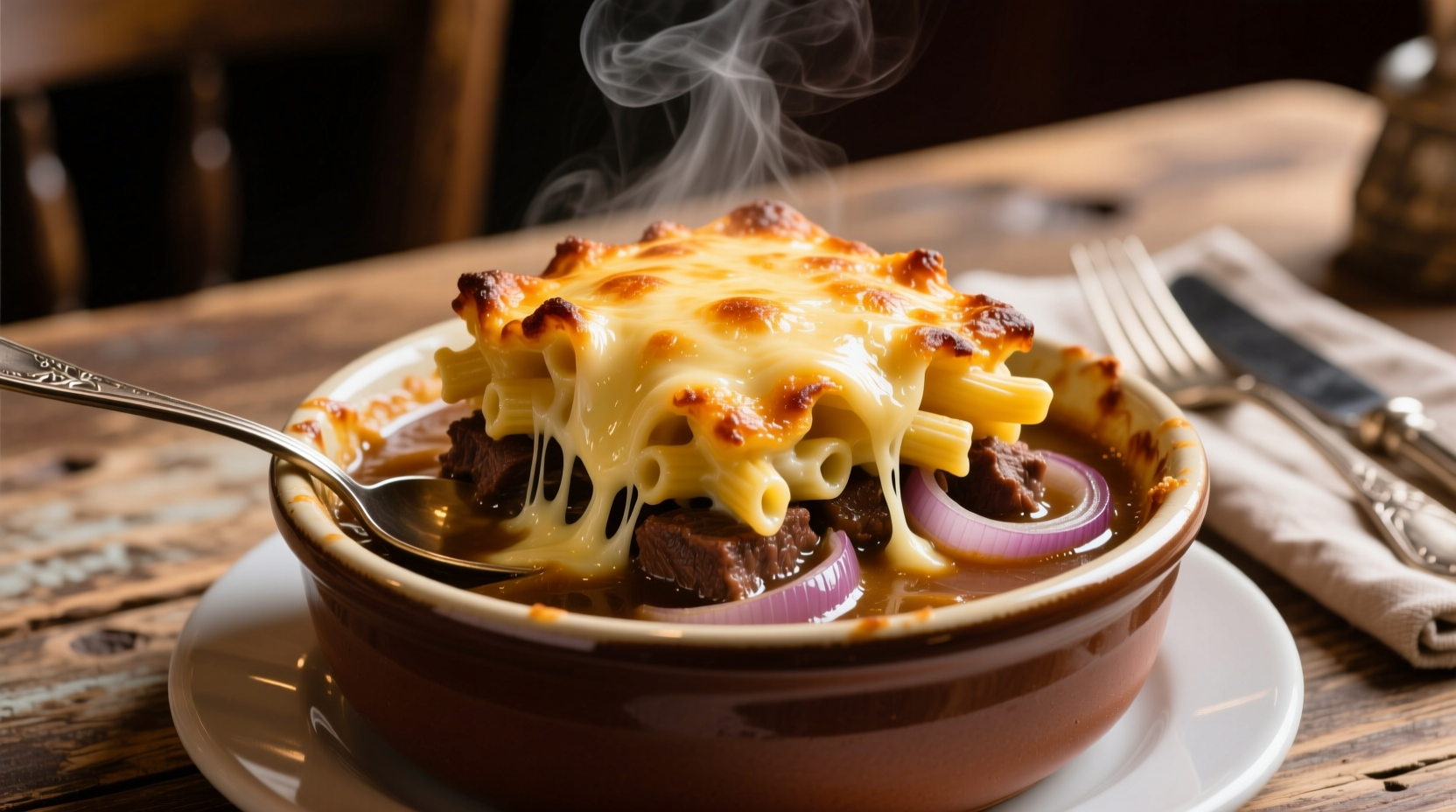 French Onion Soup Mac and Cheese Recipe Fusion