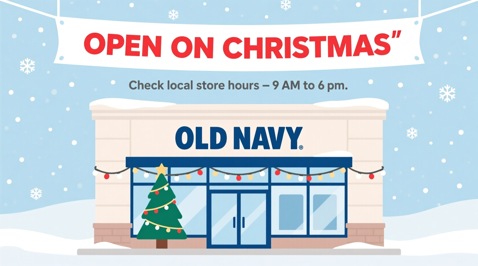 is old navy open on christmas