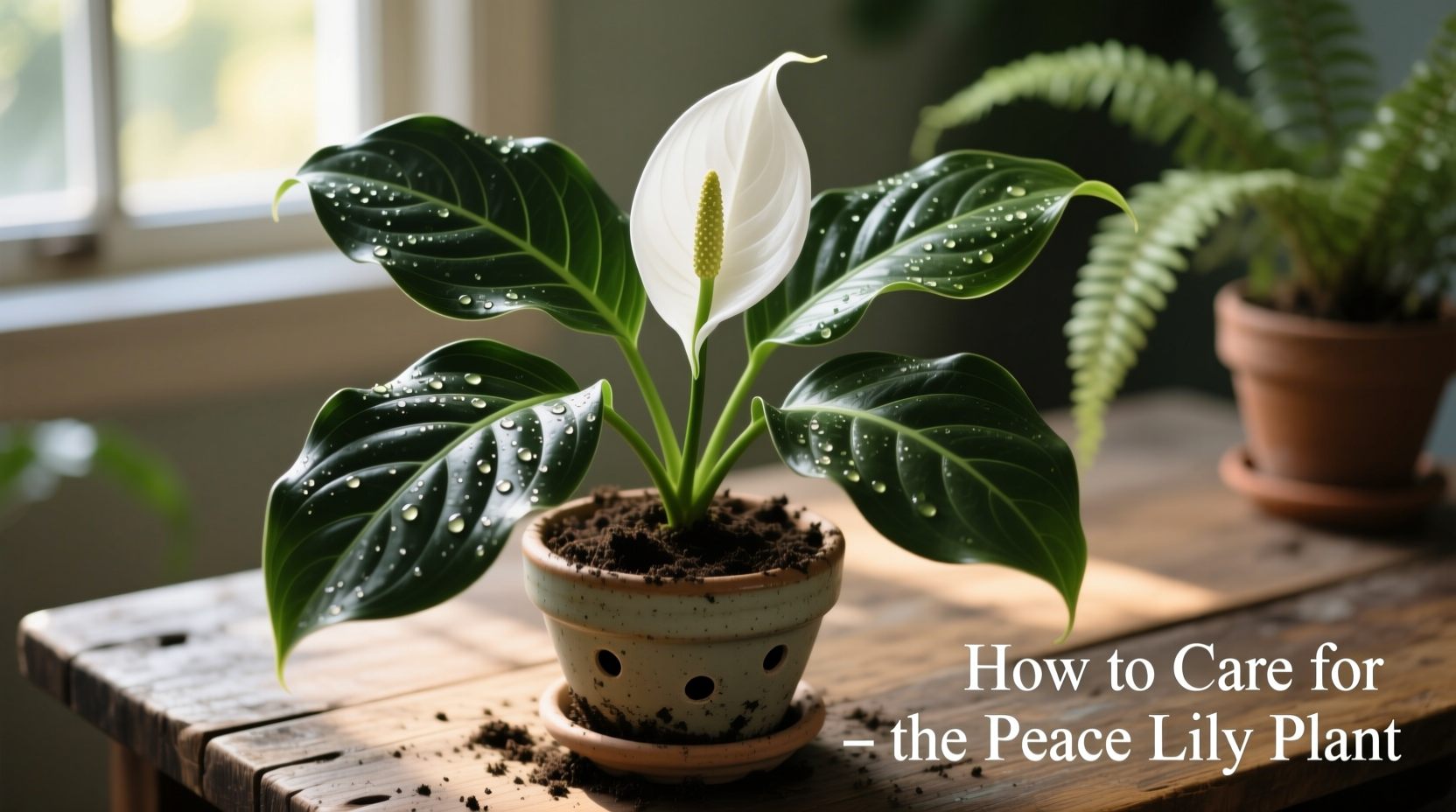 how to care for the peace lily plant