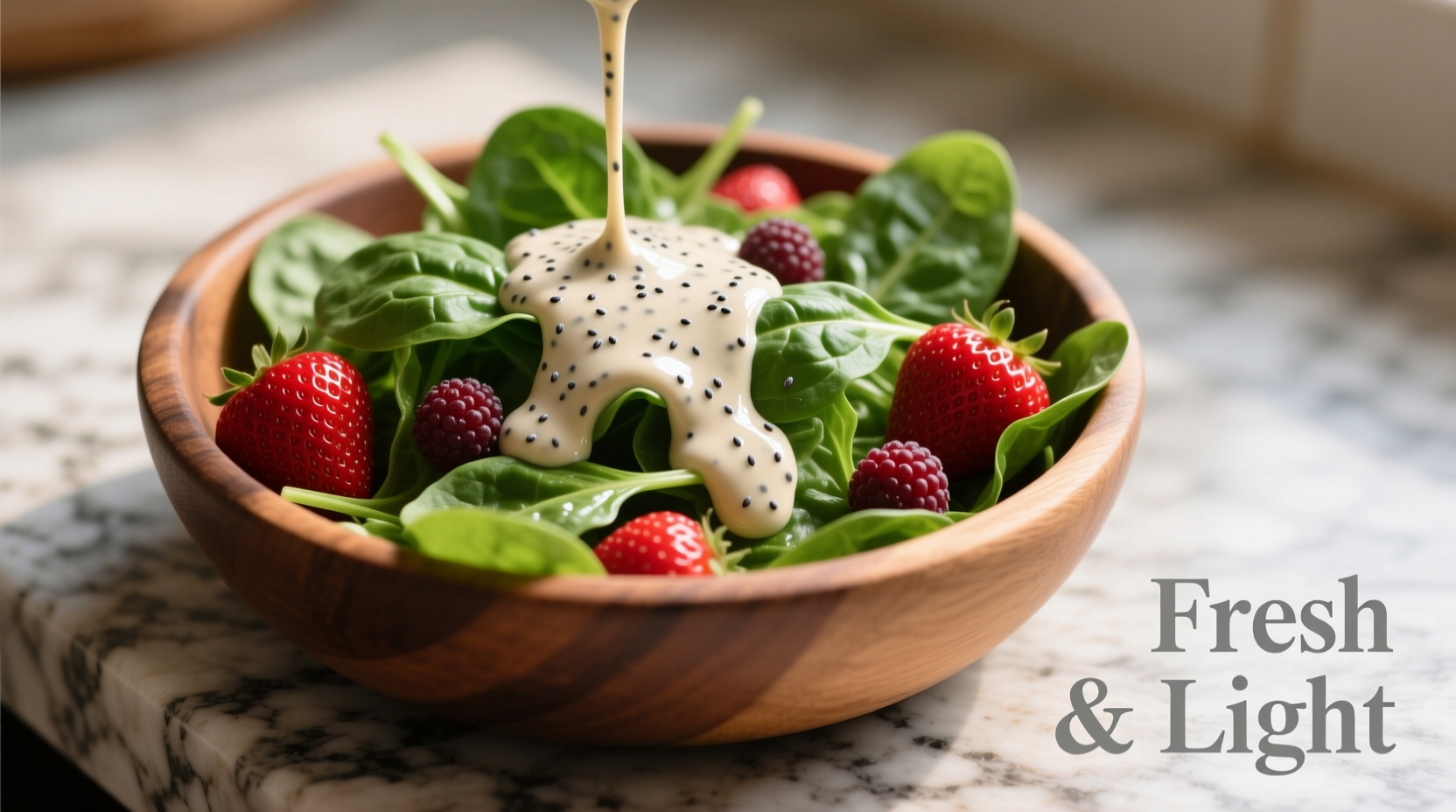 Perfect Spinach Strawberry Salad with Poppy Seed Dressing