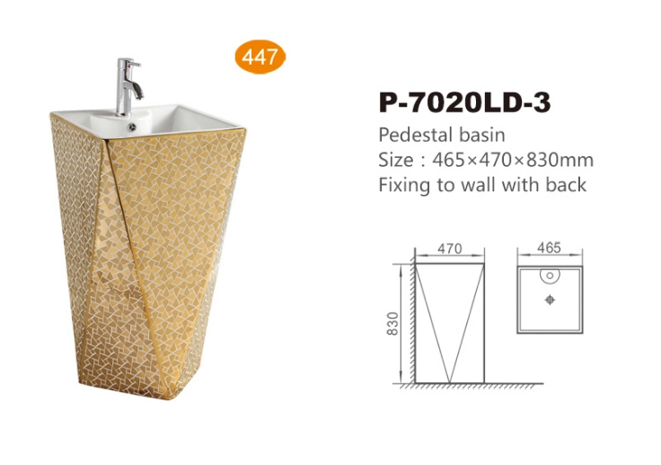Sanitary Ware Floor Stand Golden Conjoined Toilet Luxury Diamond Dual Flush