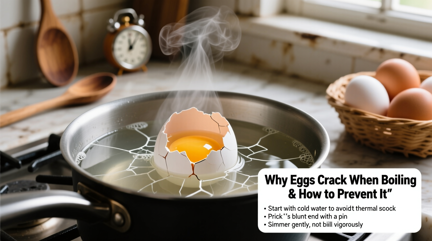 eggs cracking when boiling reasons prevention tips