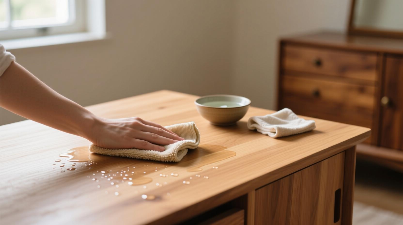 how to clean wood furniture