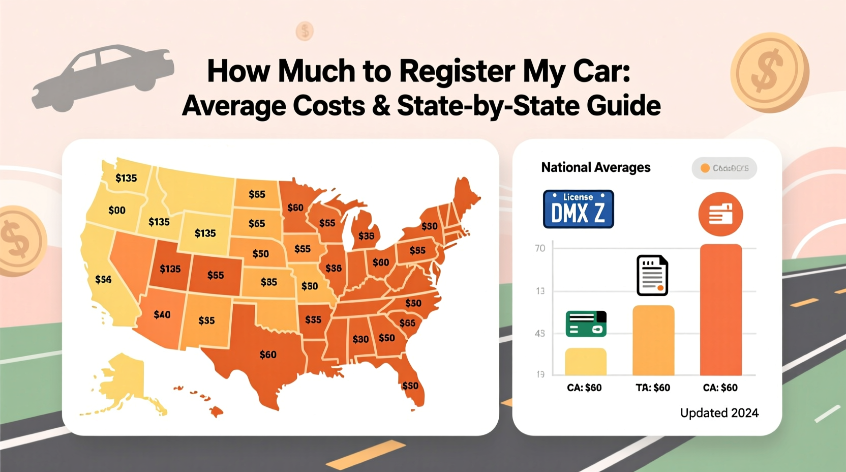 how much to register my car