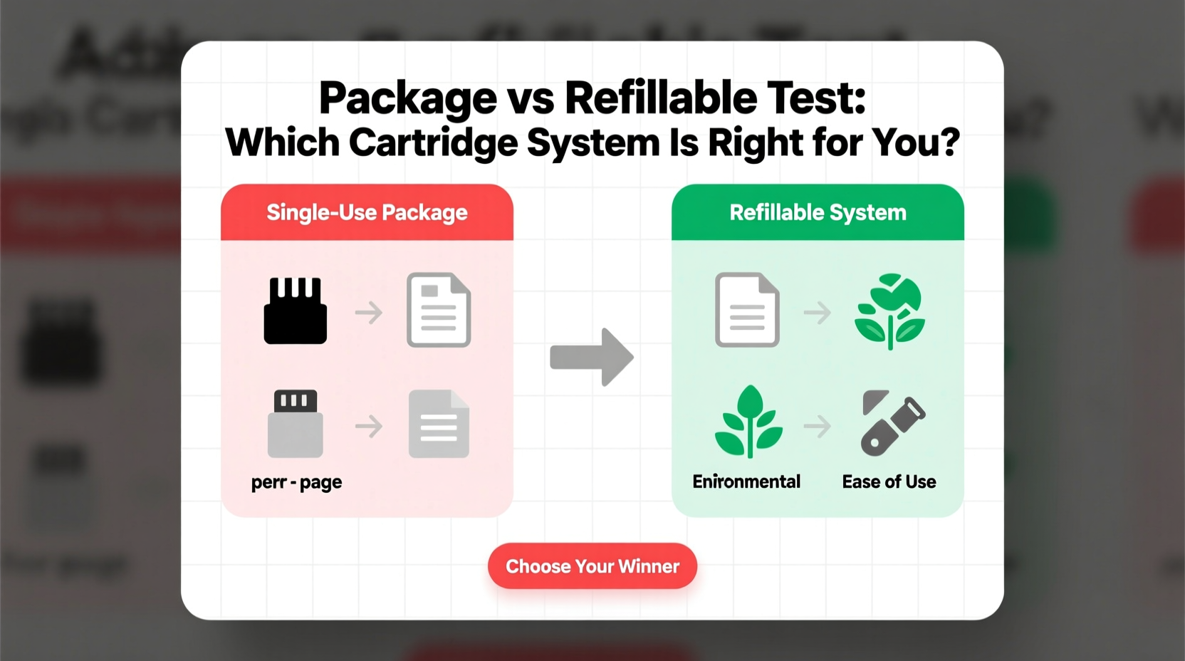 package vs refillable test