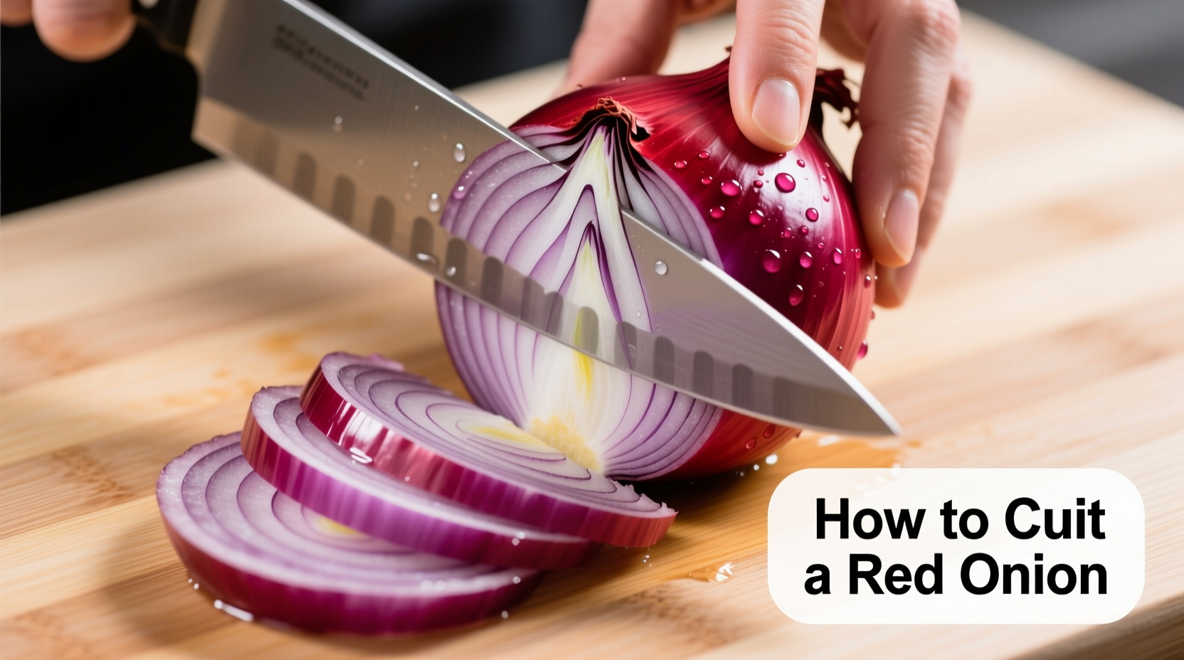 how to cut red onion