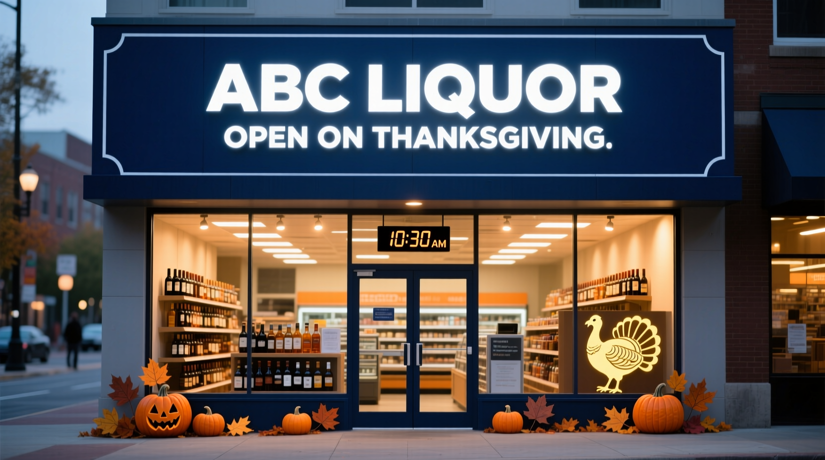 is abc liquor open on thanksgiving