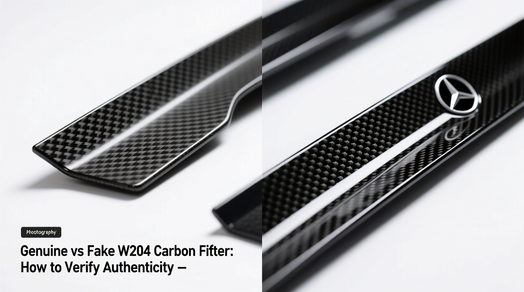 Genuine vs Fake W204 Carbon Fiber: How to Verify Authenticity