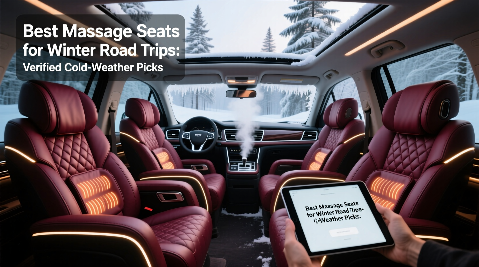 winter road trip massage seat