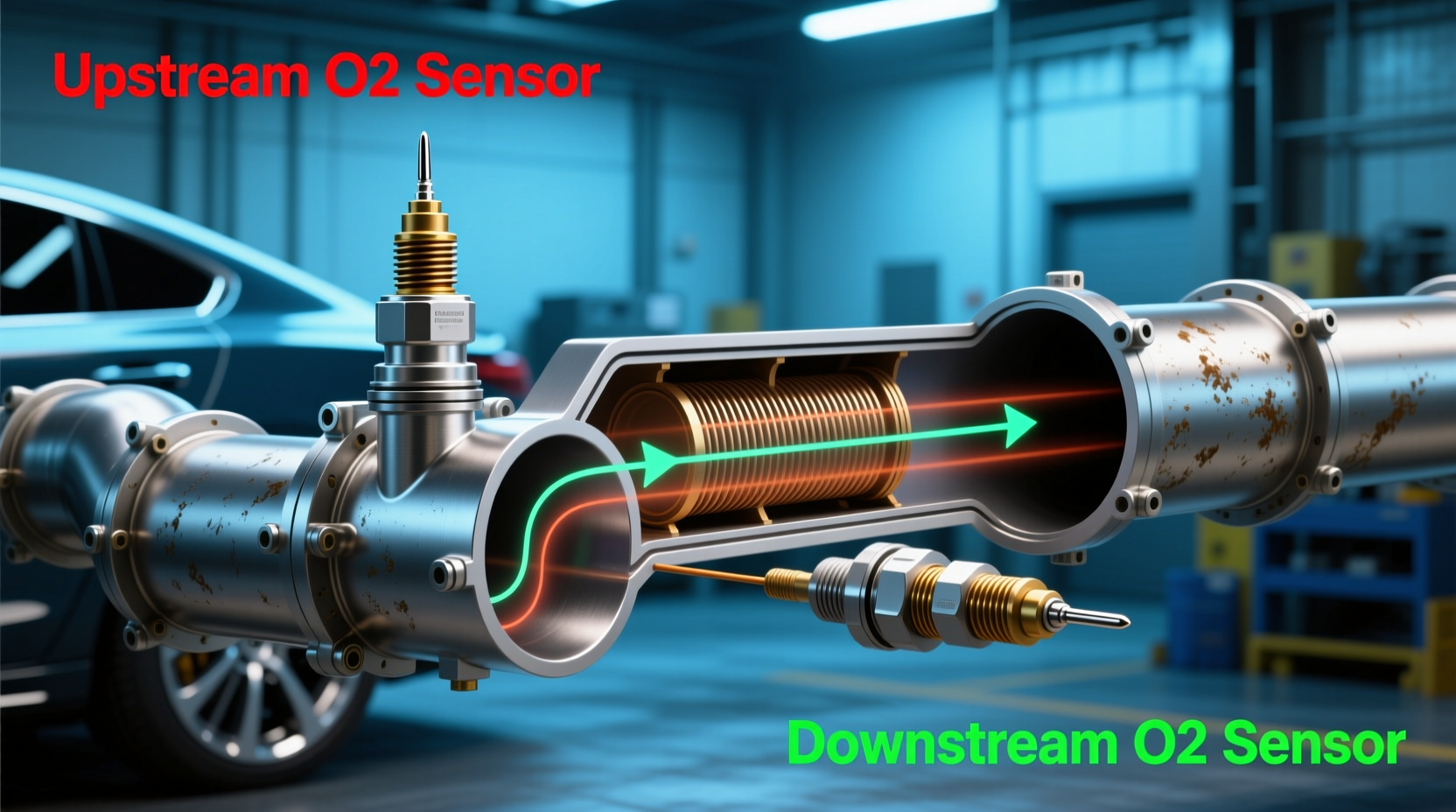 upstream vs downstream o2 sensor does location really matter or are they the same