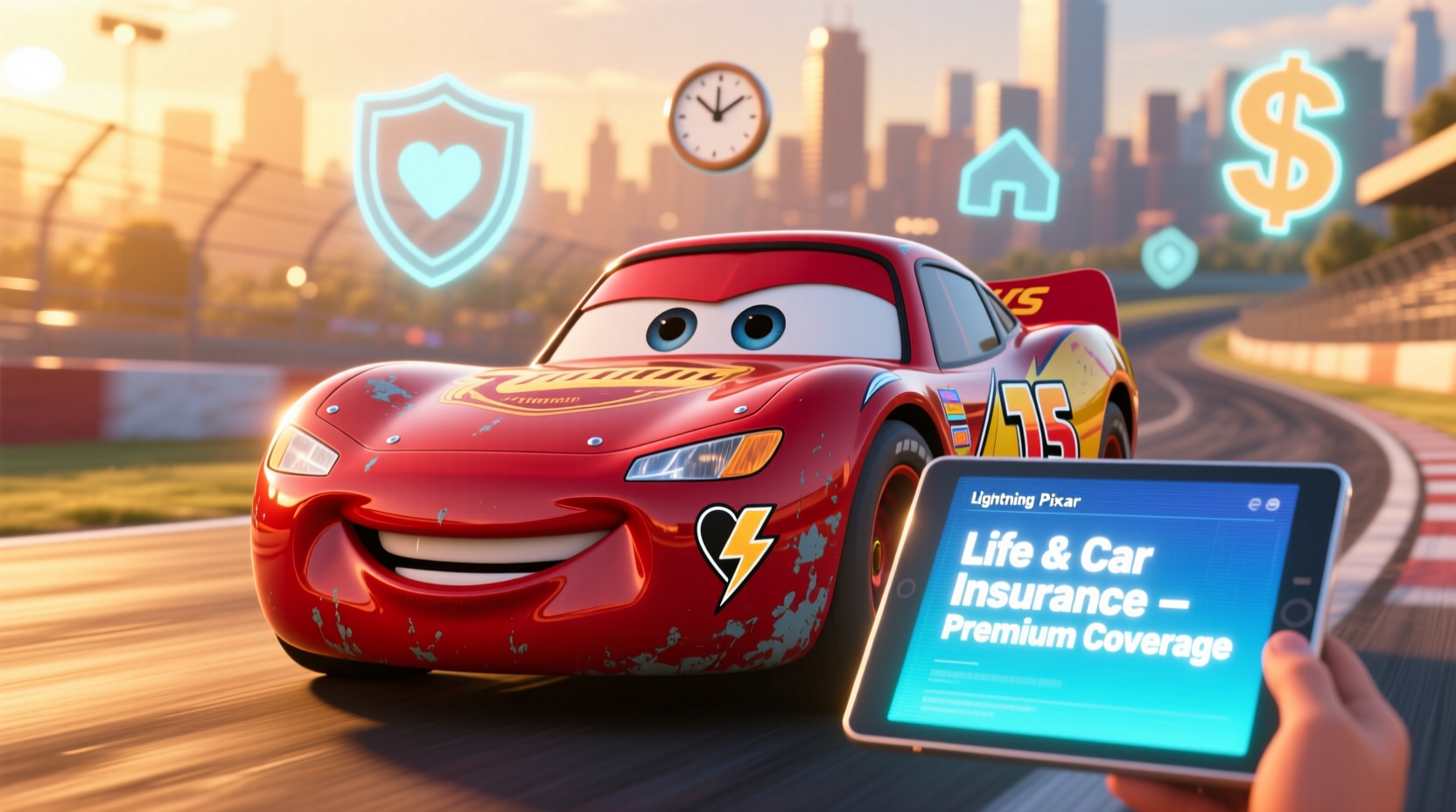 does lightning mcqueen get life or car insurance