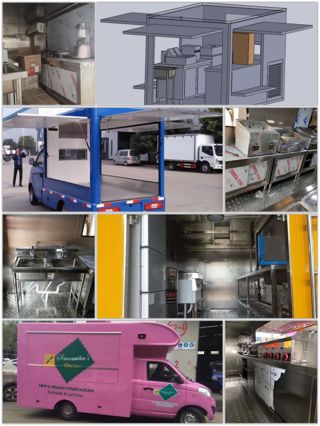 东风多利卡大型移动中国食品卡车移动食堂厨房设备