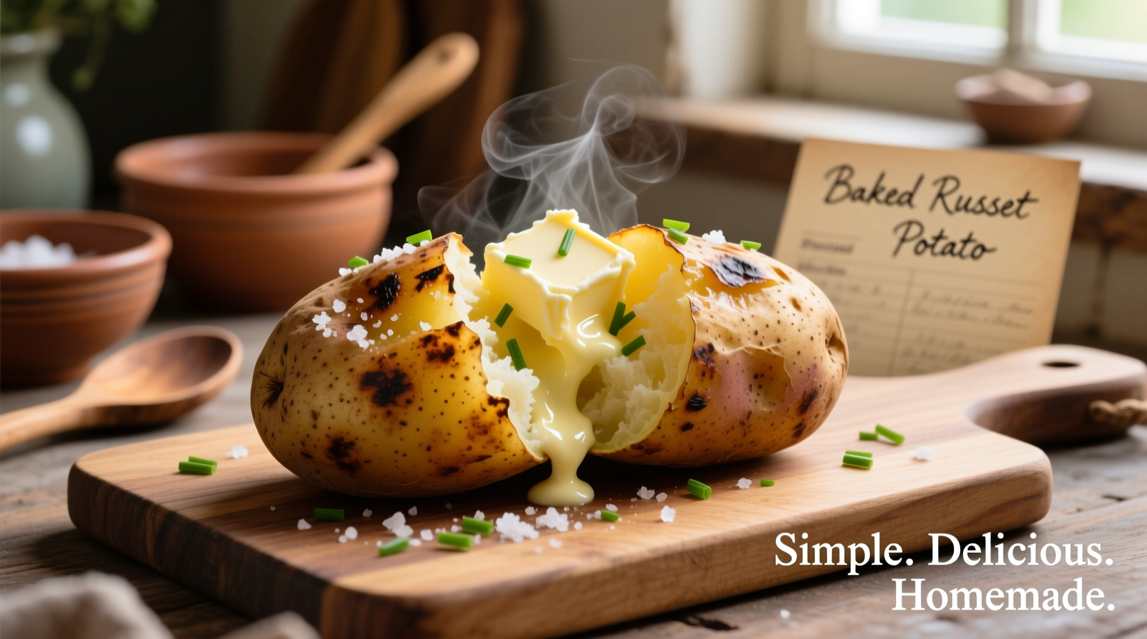 Perfect Baked Russet Potato: Crispy Skin, Fluffy Interior Every Time