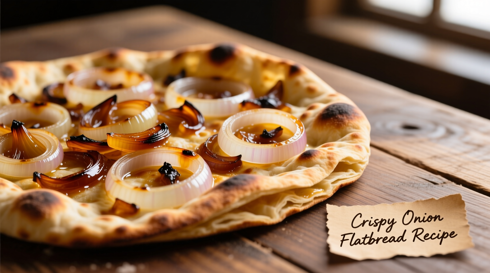 crispy onion flatbread recipe
