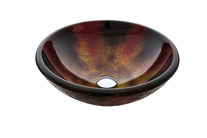basin sink glass tempered glass vessel sink