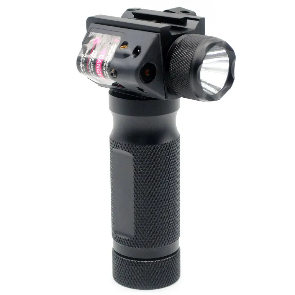Aplus Tactical LED 200 lumens Combo illumination vertical Flashlight Fits 21mm Weaver Picatinny rail