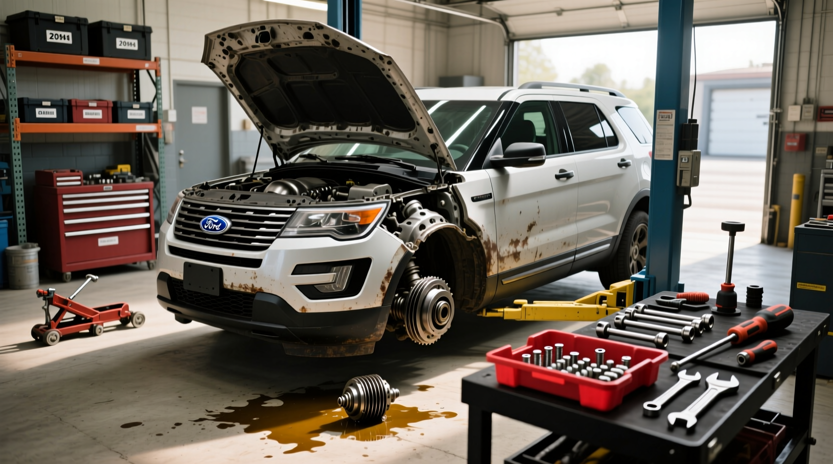 2014 ford explorer rack and pinion replacement guide