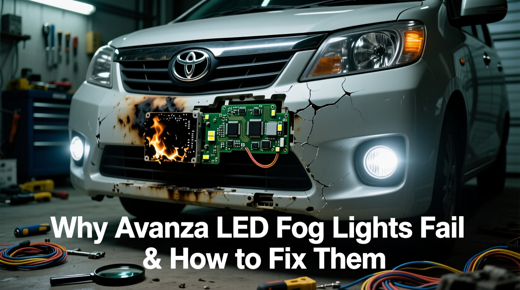 avanza led fog light failure
