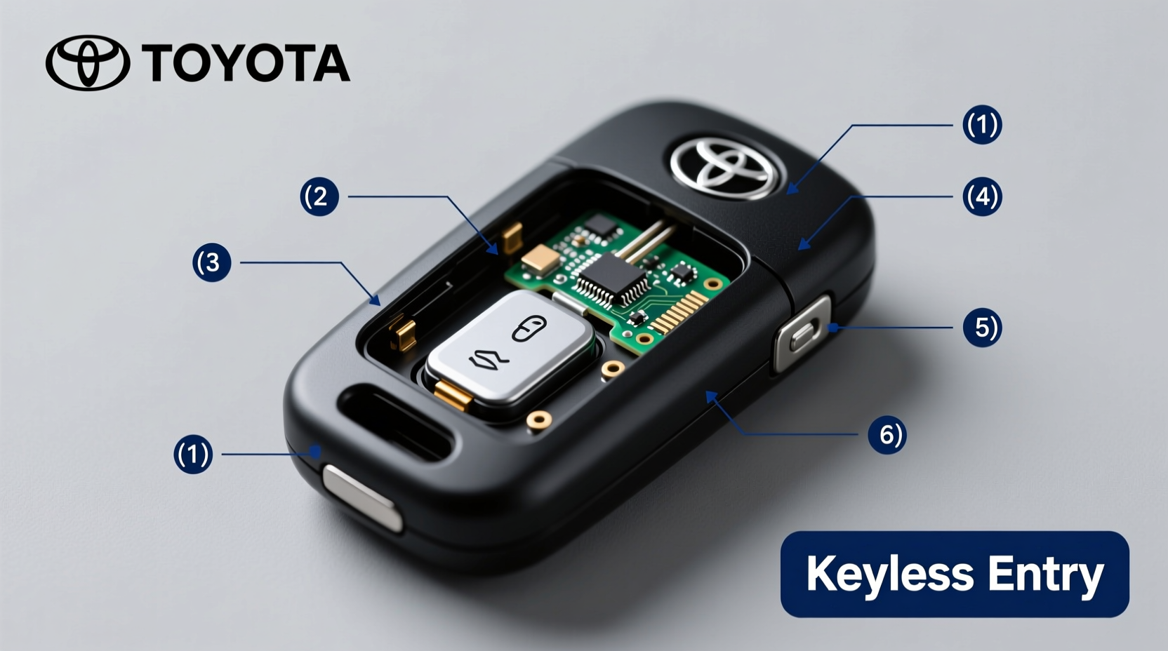 install toyota key case wireless