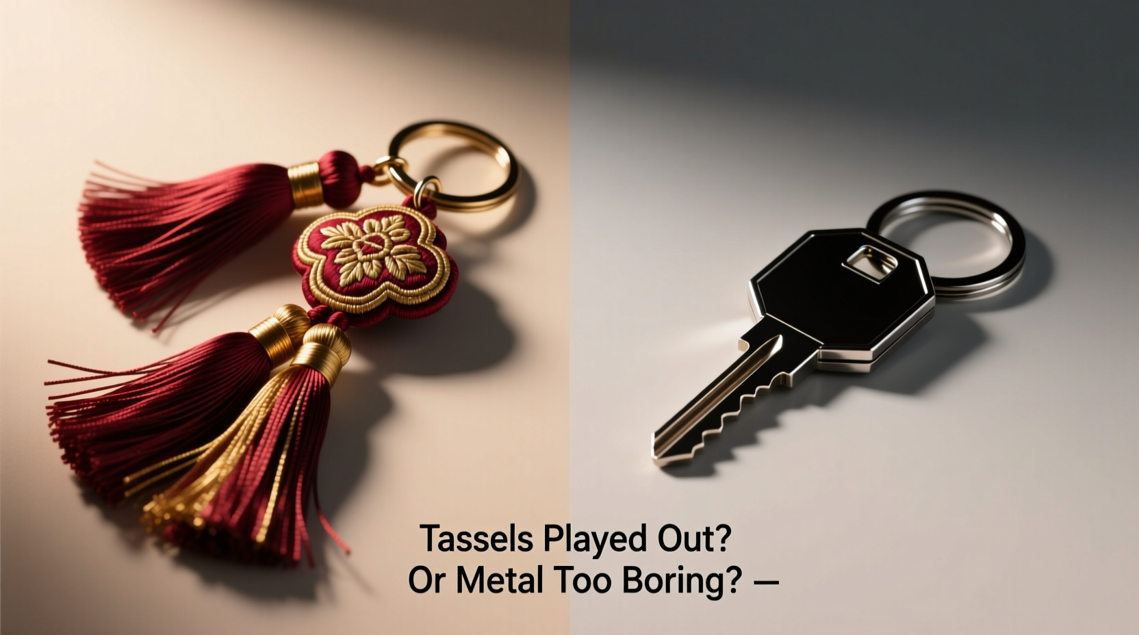 tassel vs metal keychains are tassels played out or are metal keychains too boring