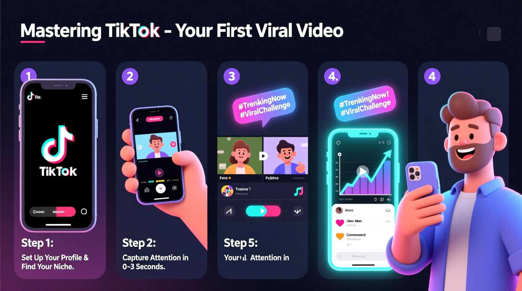 mastering tiktok a step by step guide to posting your first viral video
