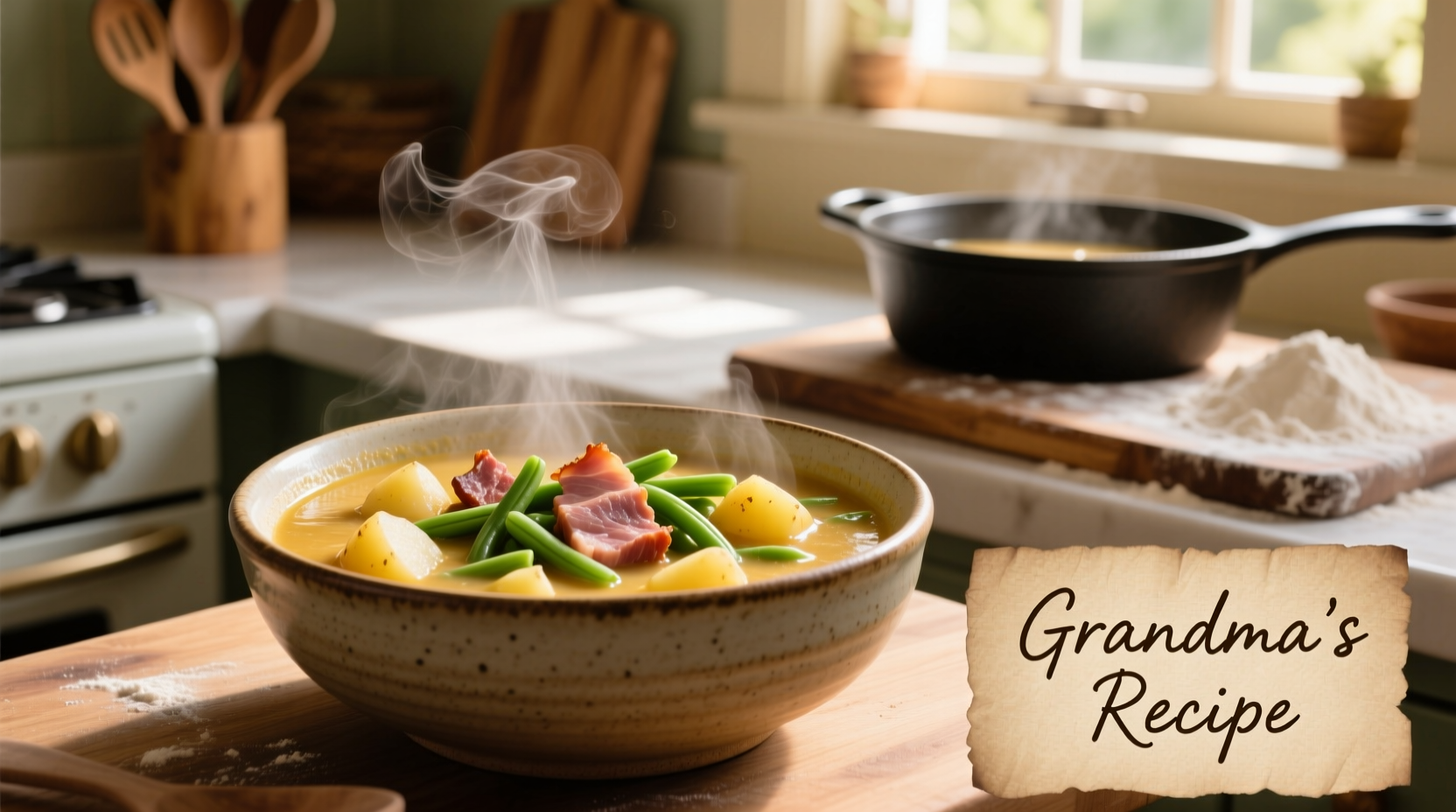 Ham Potato Green Bean Soup: Easy Leftover Recipe