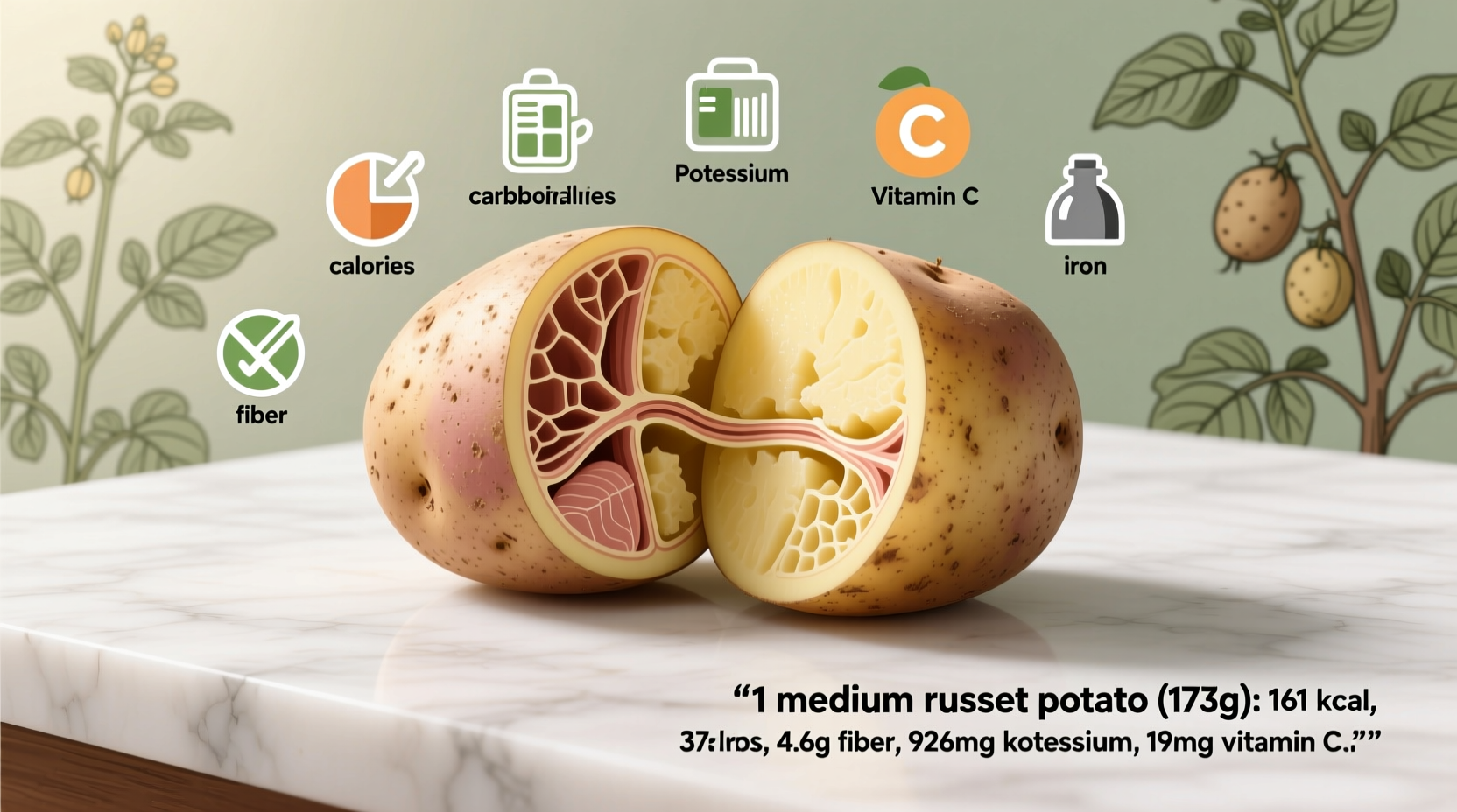 russet potato nutrition
