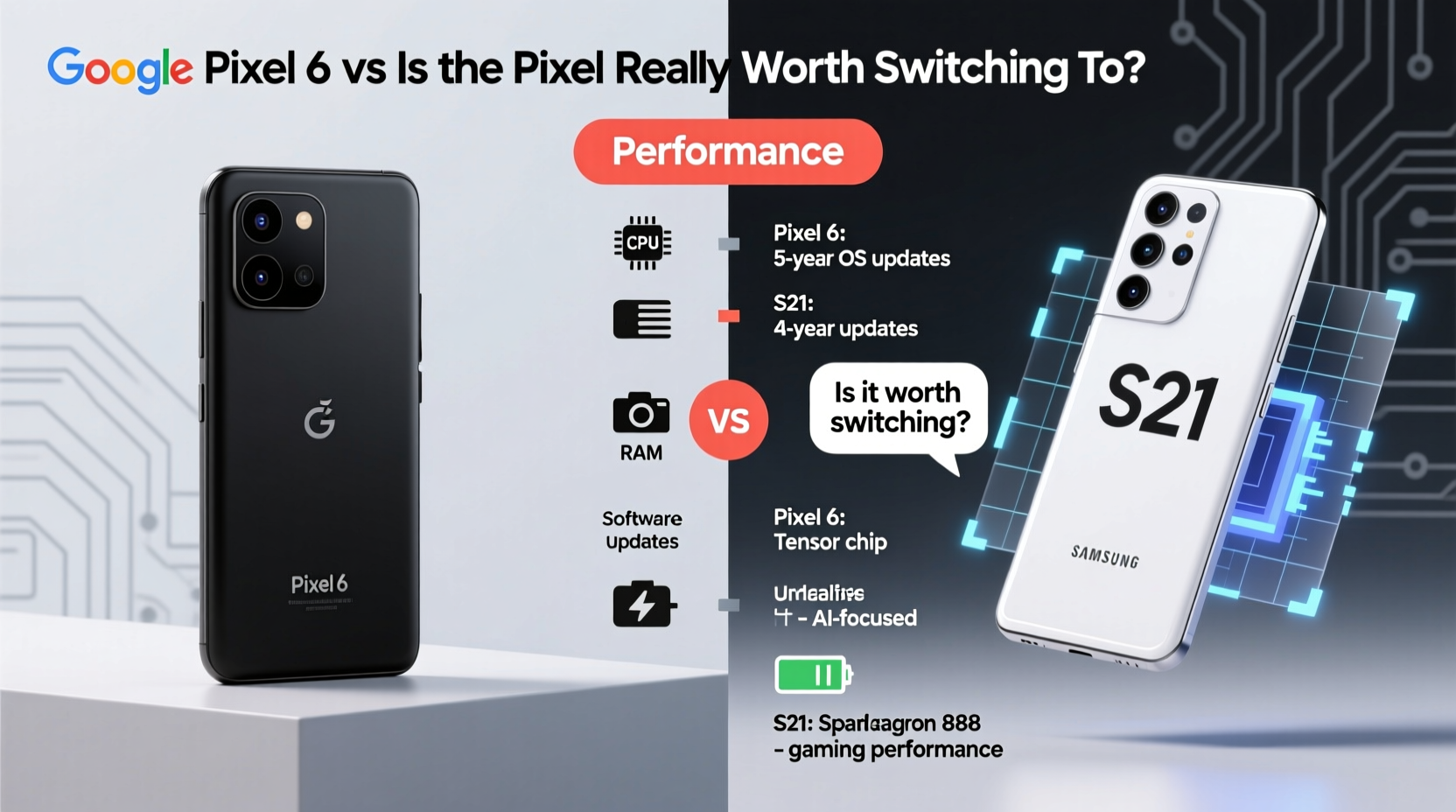 google pixel 6 vs samsung galaxy s21 is the pixel really worth switching to