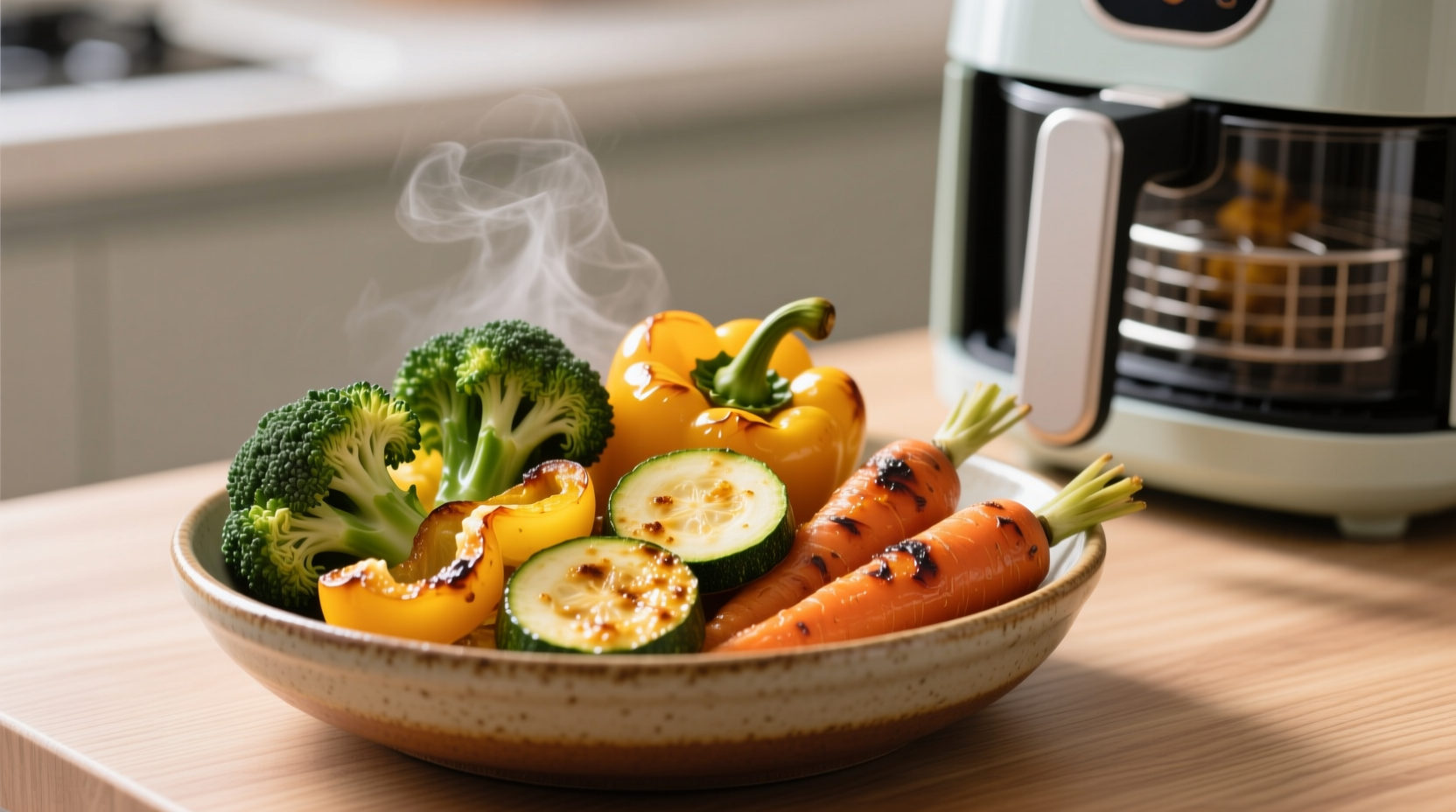 best way to air fry roasted veggies
