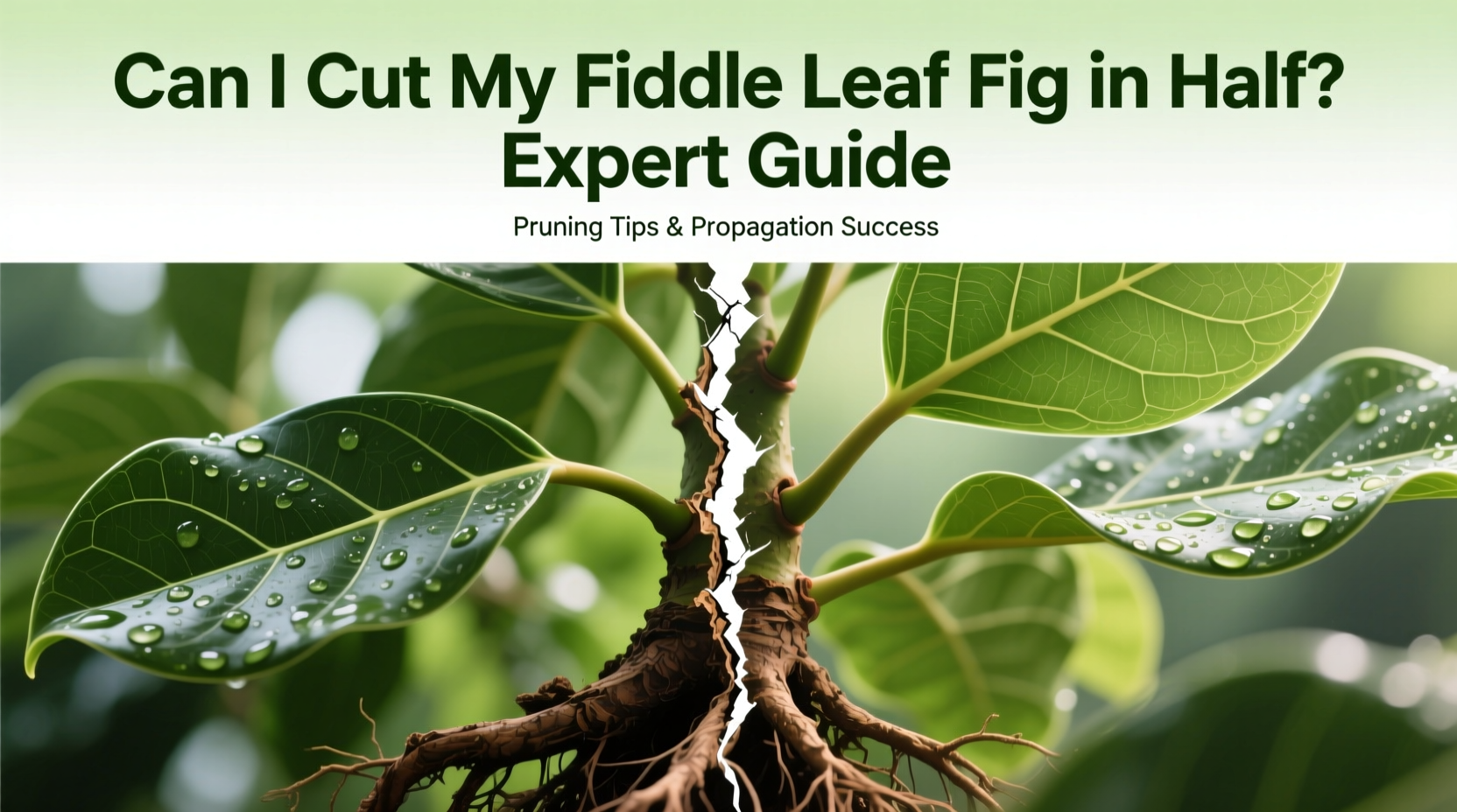 can i cut my fiddle leaf fig in half