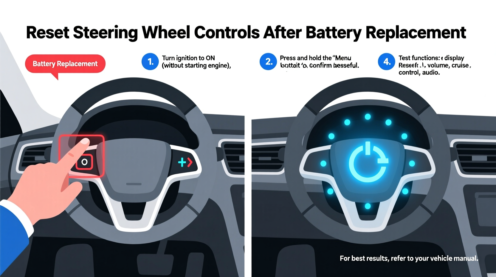 steering wheel controls battery reset